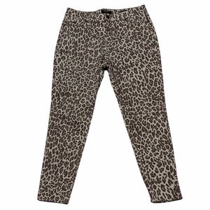 NINE WEST JEANS GRAMERCY SKINNY ANKLE ANIMAL PRINT SIZE 12
